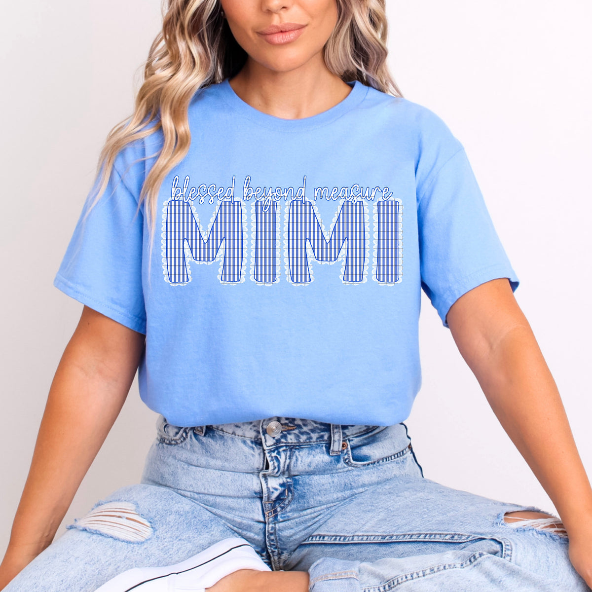 Blessed beyond measures mimi seersucker (DD) DTF Transfer