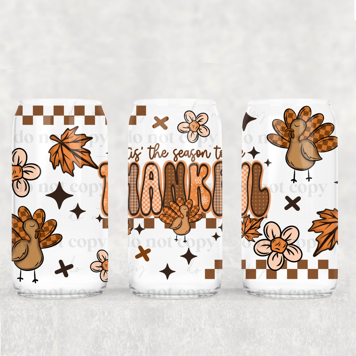 1281 tis the season to be thankful (CSC) UV DTF WRAP