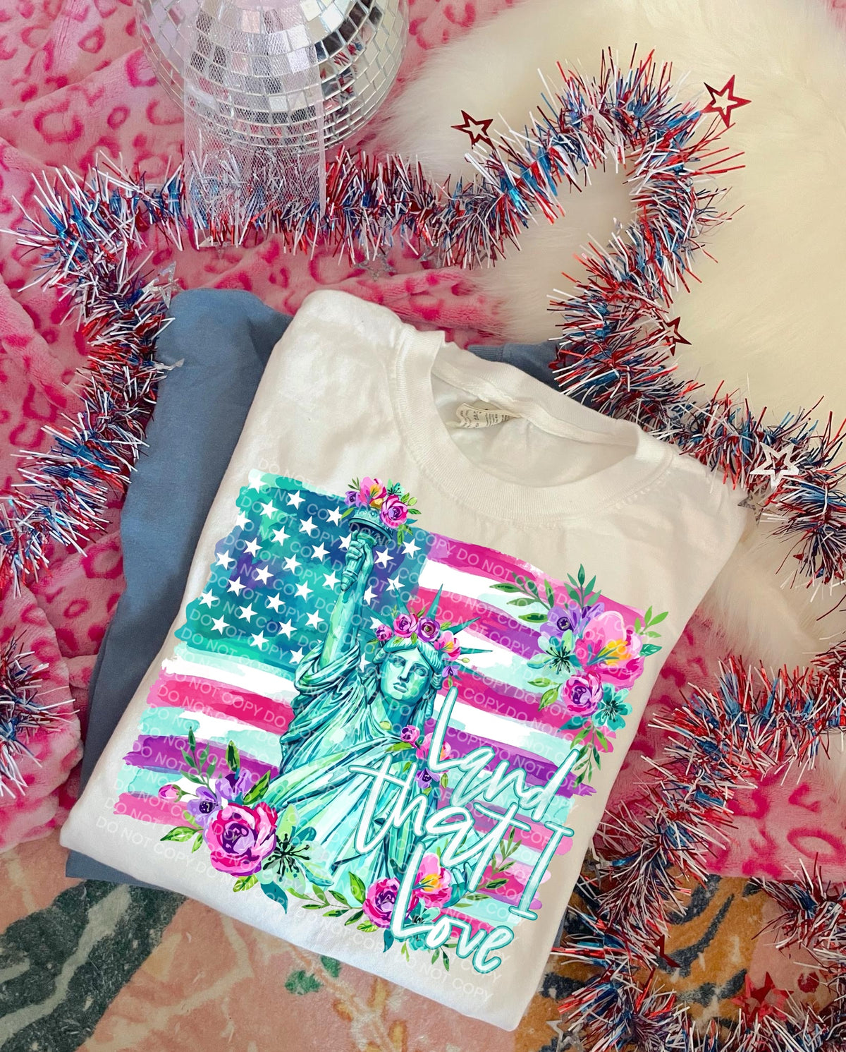 Land that I love floral flag (SCG) DTF Transfer