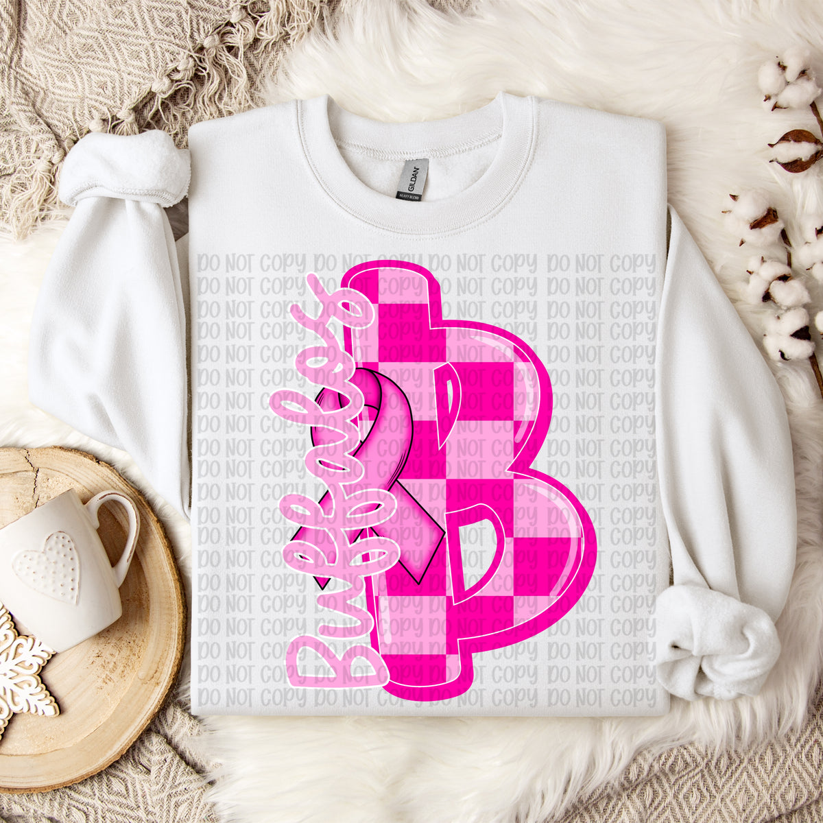Buffalos checker breast cancer mascot (VP) DTF transfer