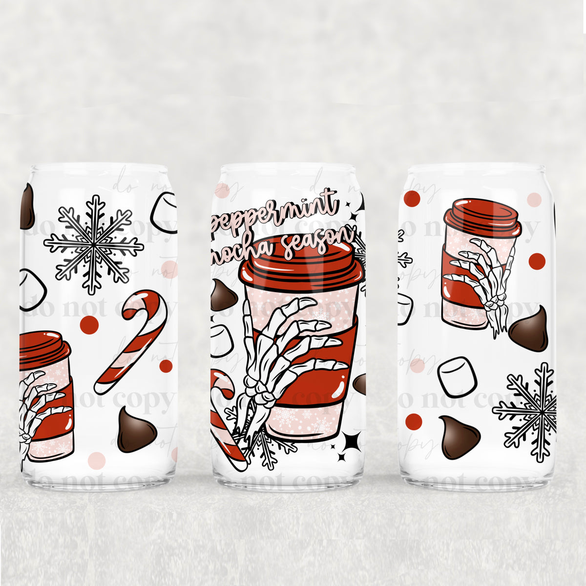 1328 peppermint mocha season (CSC) UV DTF WRAP