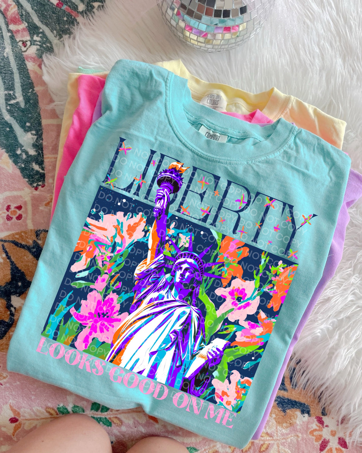 Liberty looks good on me dark floral (SCG) DTF Transfer