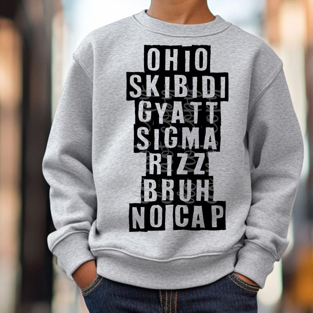 Ohio Skibidi Gyatt (Parker) 72907 DTF Transfer