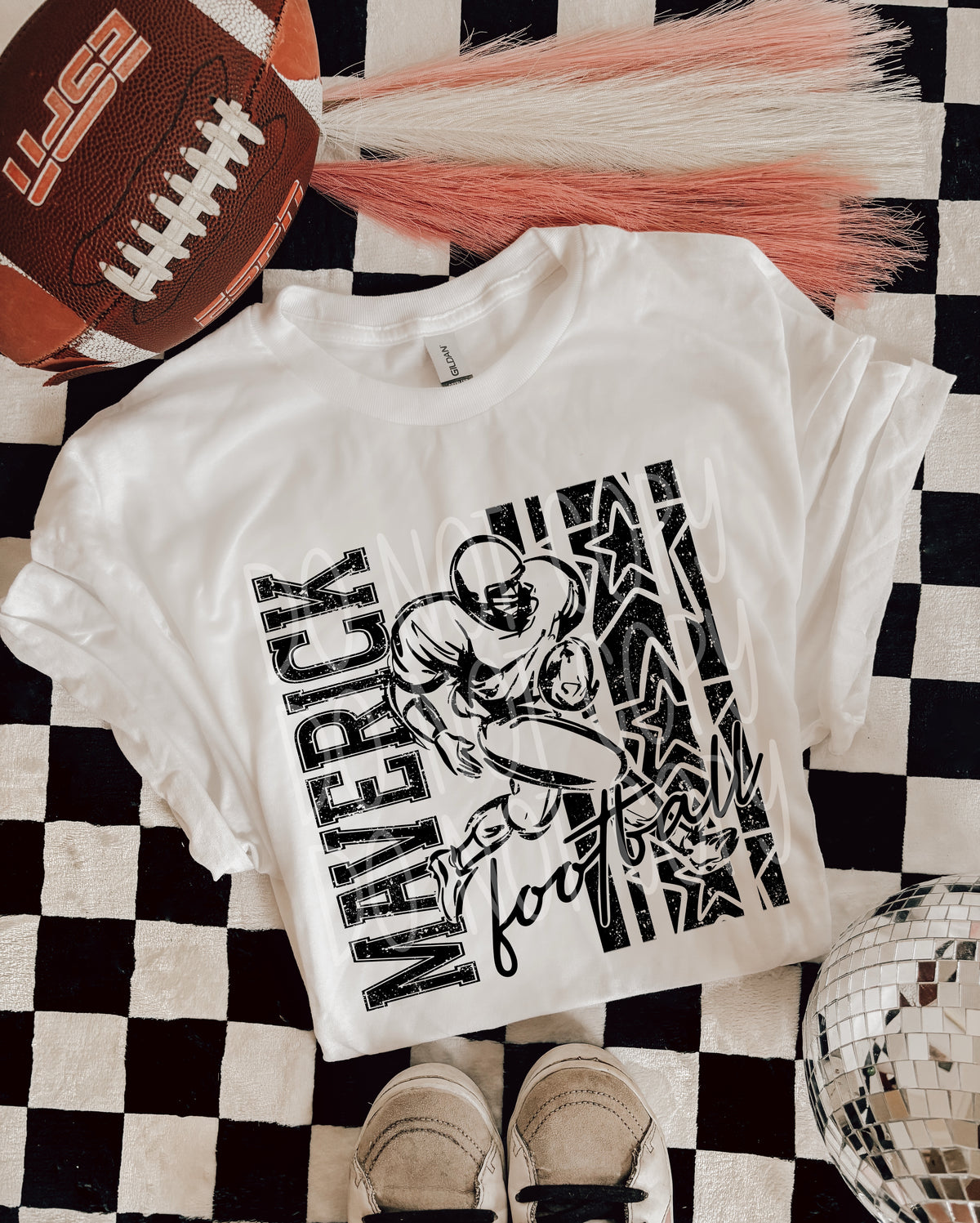 Maverick Football Black (PHDC) DTF Transfer