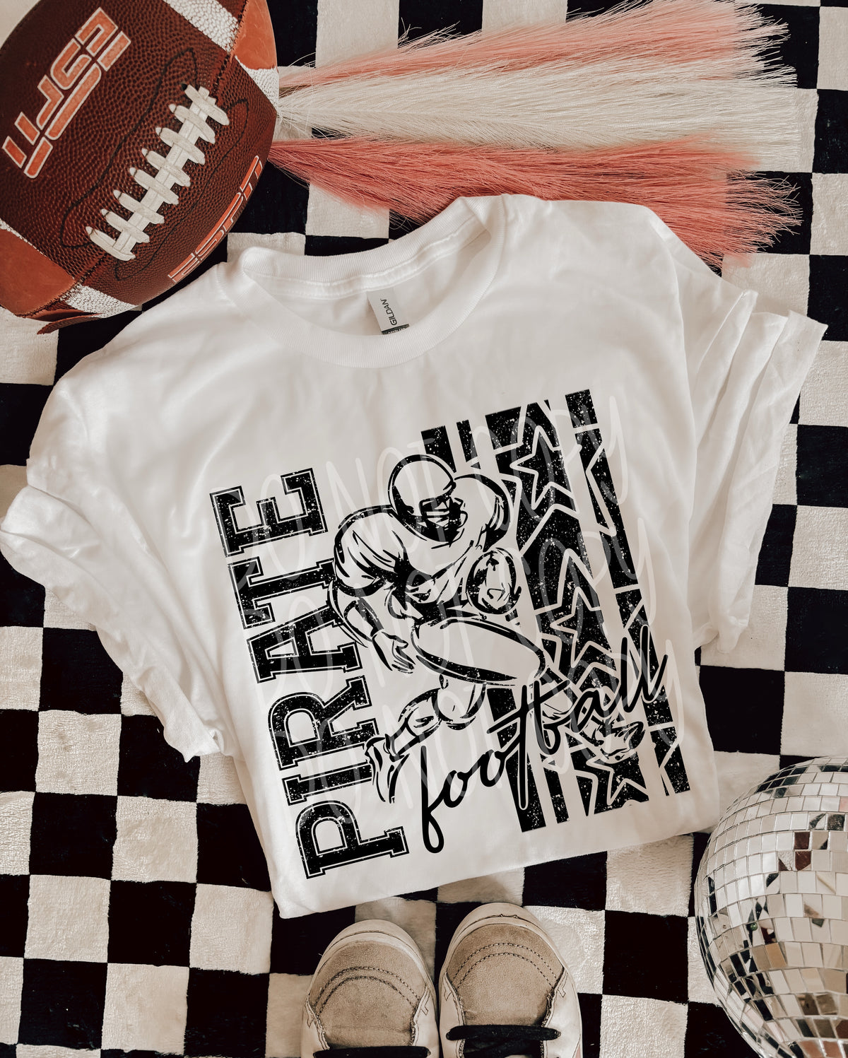 Pirate Football Black (PHDC) DTF Transfer