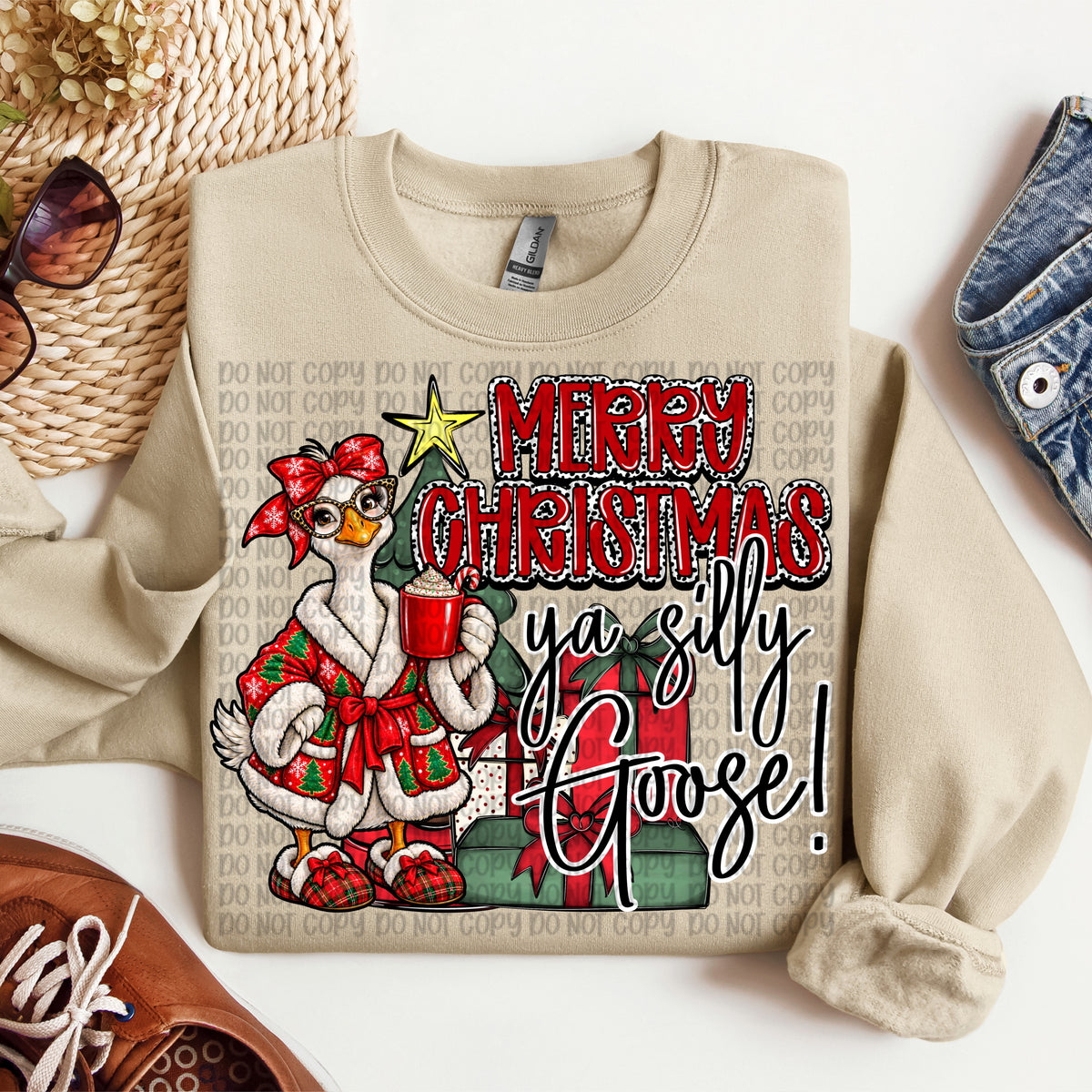 Merry Christmas ya silly goose! (VP) DTF Transfer