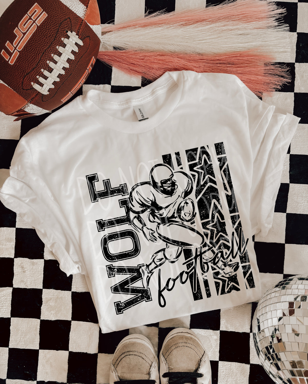 Wolf Football Black (PHDC) DTF Transfer
