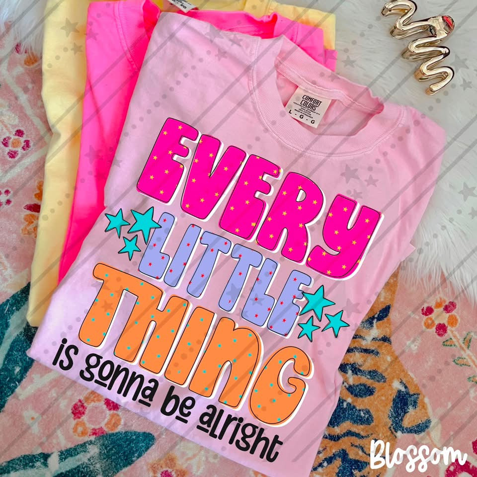 Every little thing pink purple and orange (Carter) DTF Transfer