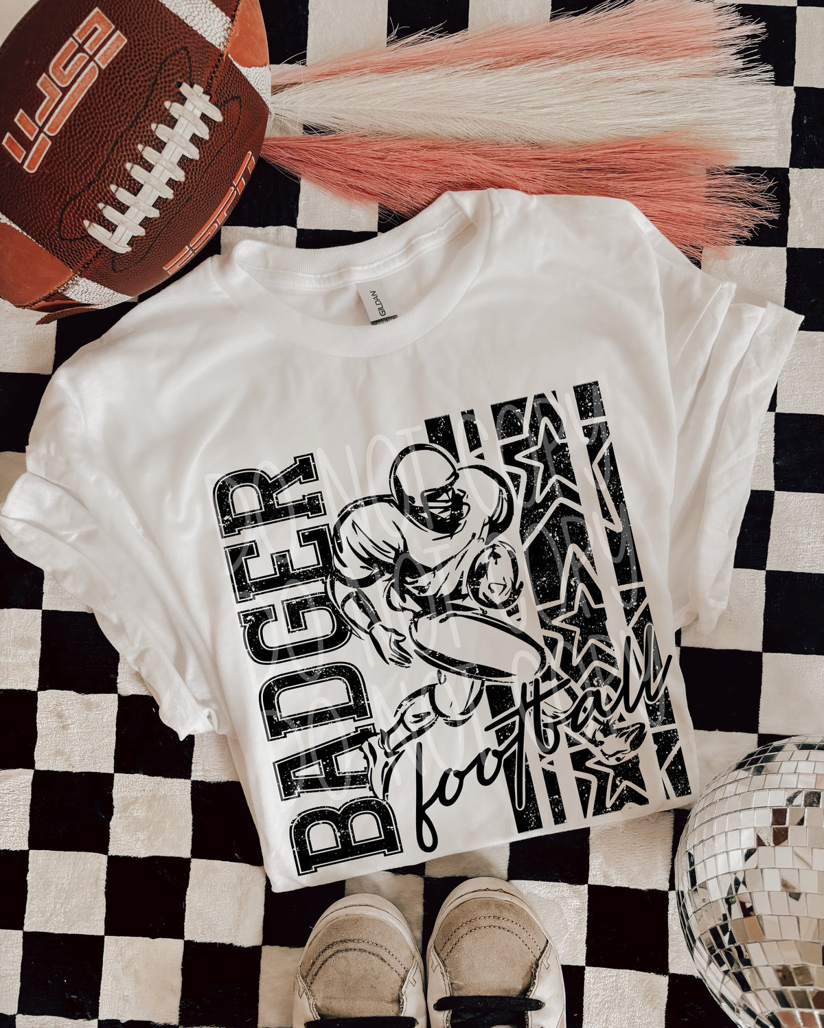 Badgers Football Black (PHDC) DTF Transfer