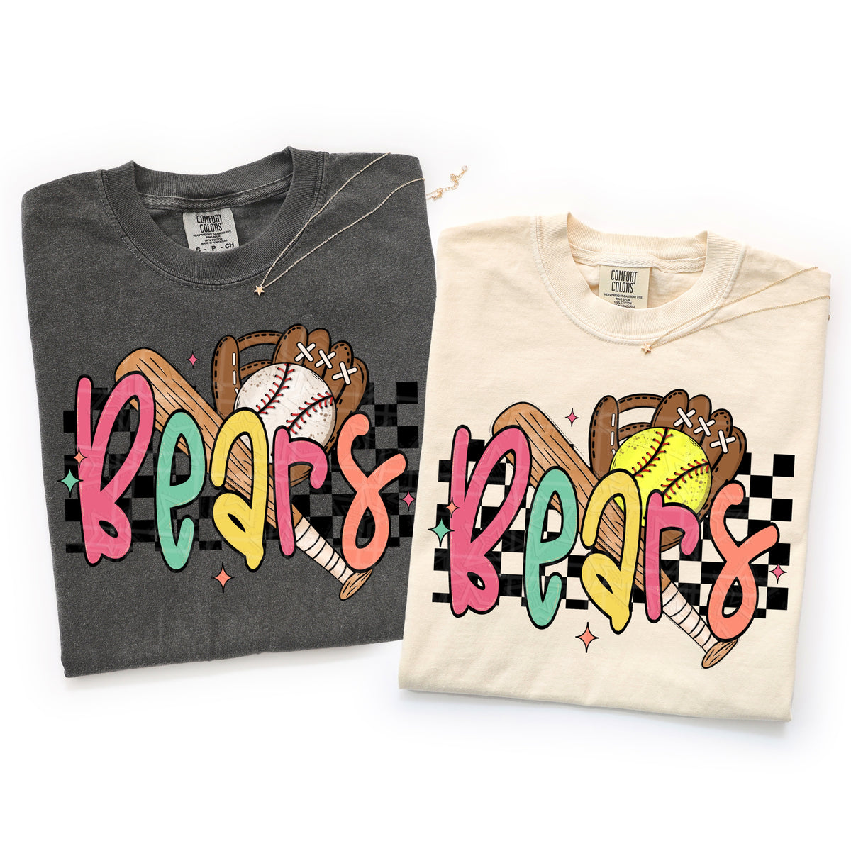 Bears COLORFUL baseball (Virgo) DTF Transfer