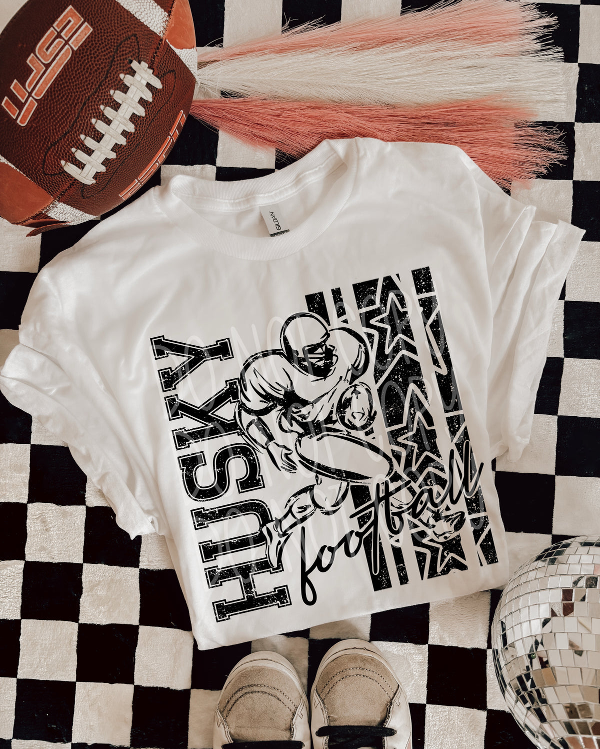 Husky Football Black (PHDC) DTF Transfer