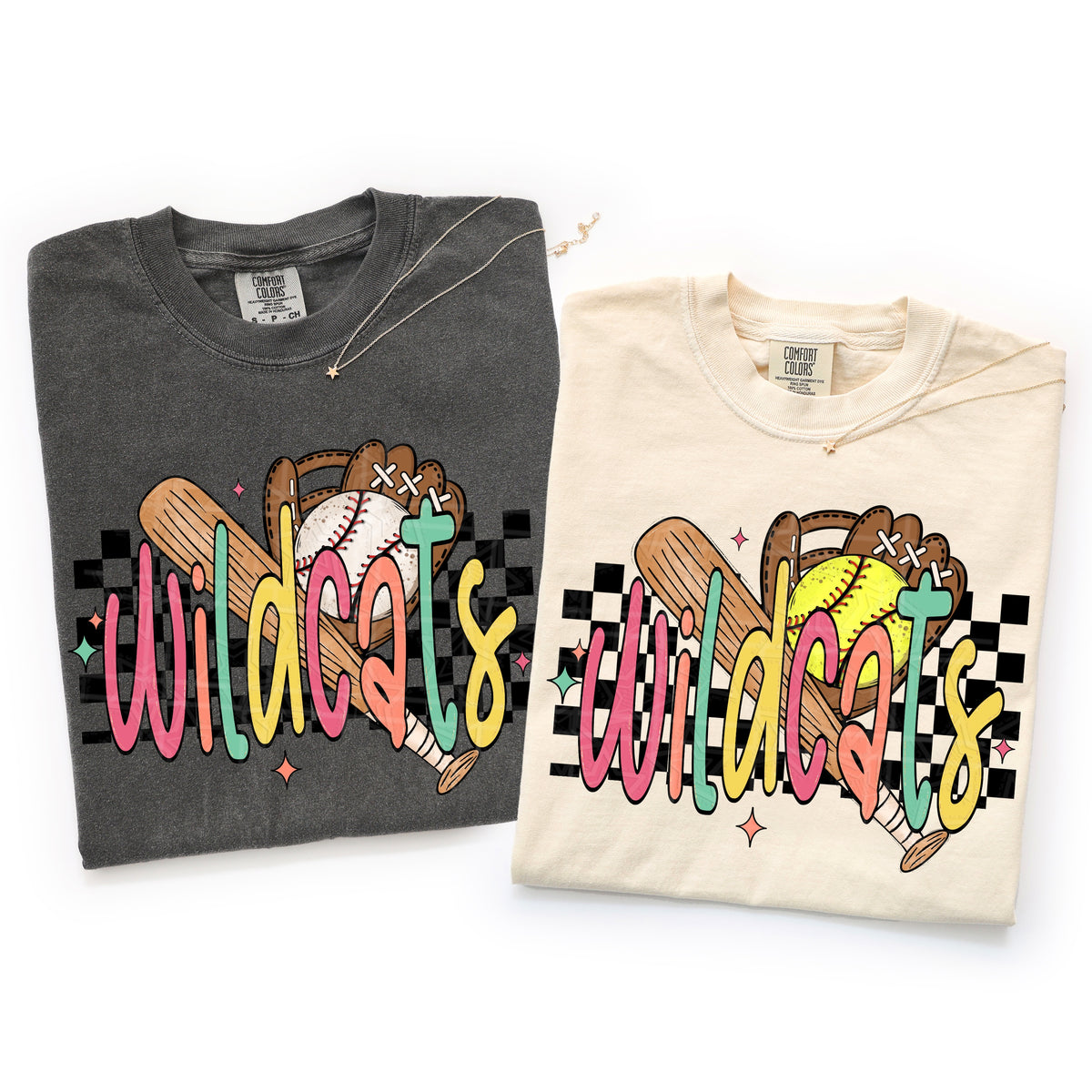 Wildcats COLORFUL font baseball (Virgo) DTF Transfer