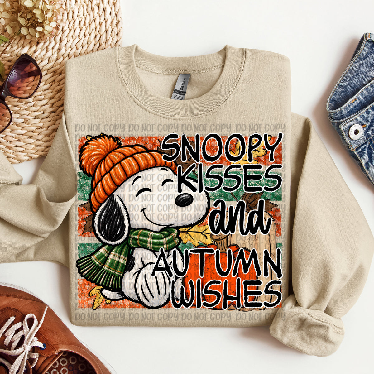 Snoop kisses and autumn wishes (VP) DTF transfer