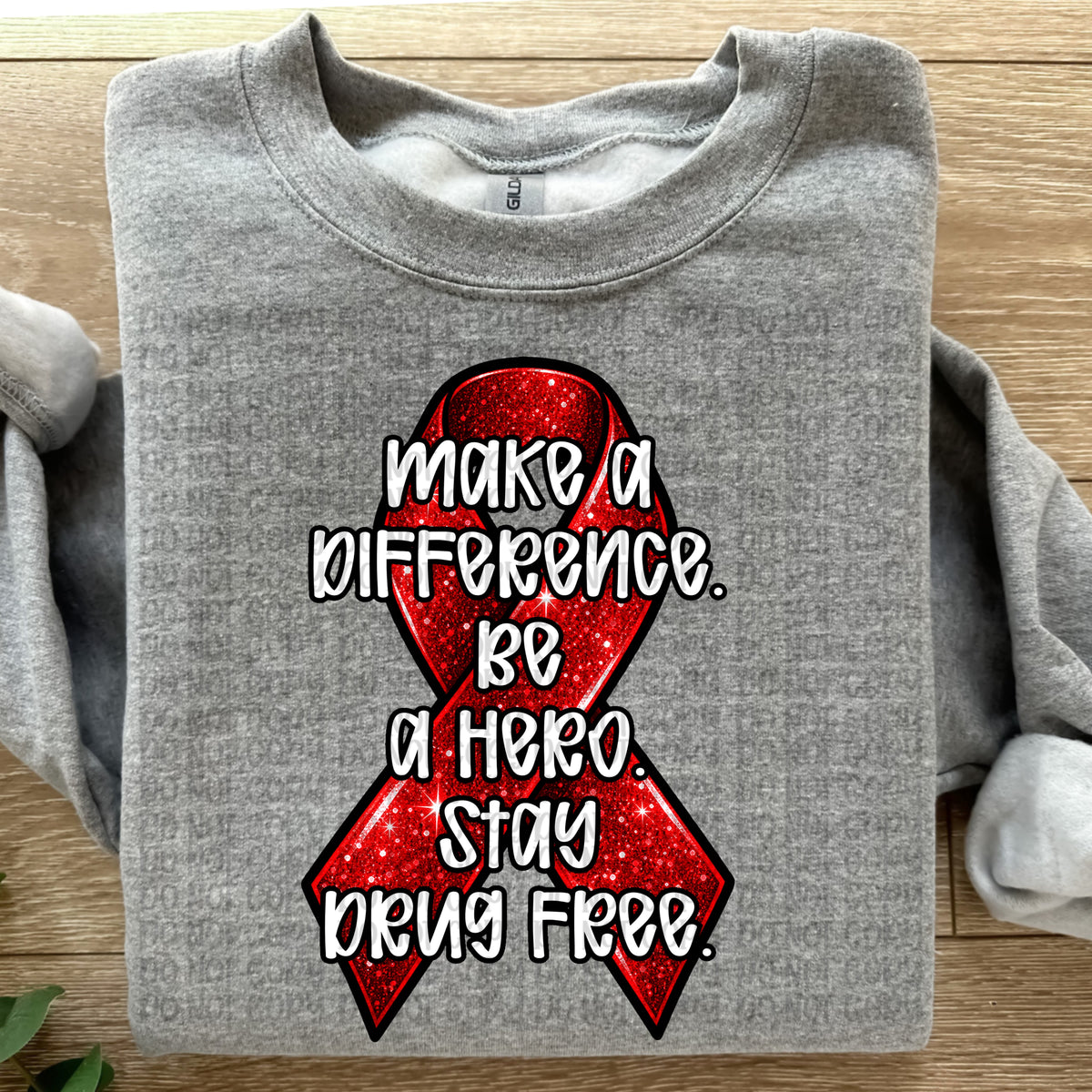 Make a difference- Red Ribbon (VP) DTF Transfer