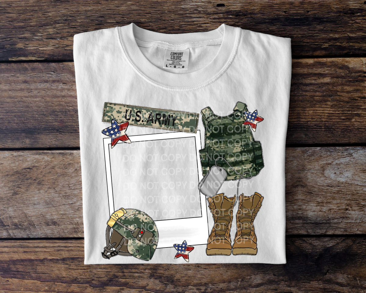 US Army Polaroid (SCG) DTF transfer