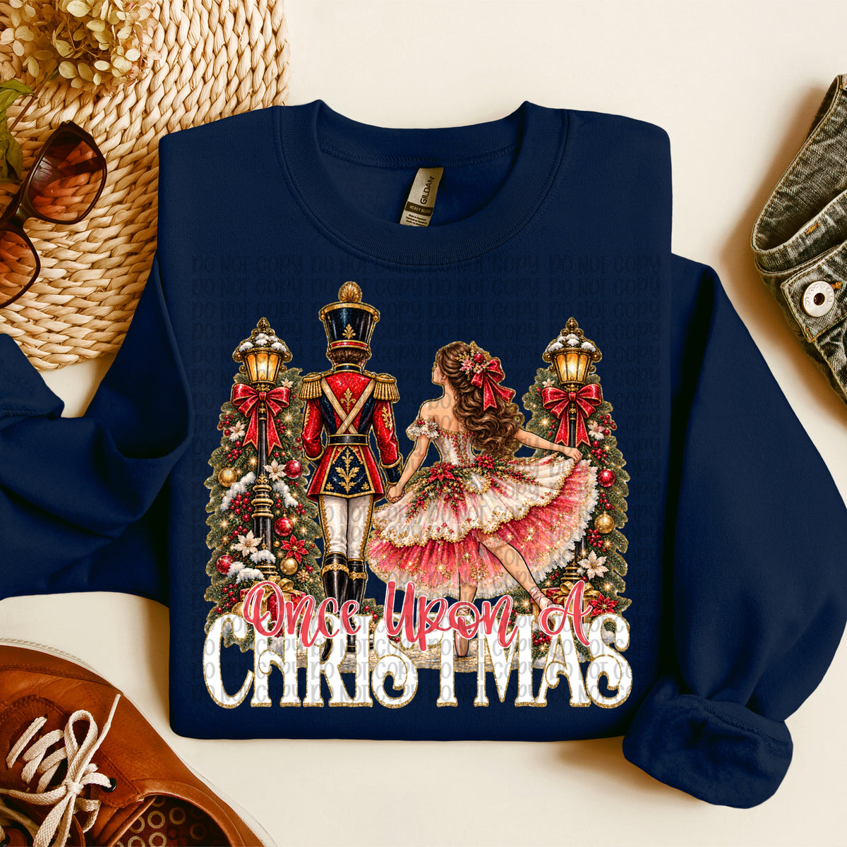 Once upon a Christmas-Nutcracker/Ballerina (VP) DTF Transfer