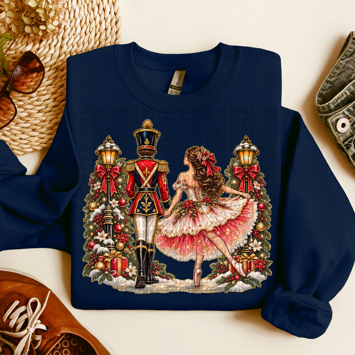 Once upon a Christmas Nutcracker/Ballerina (No Words) (VP) DTF Transfer