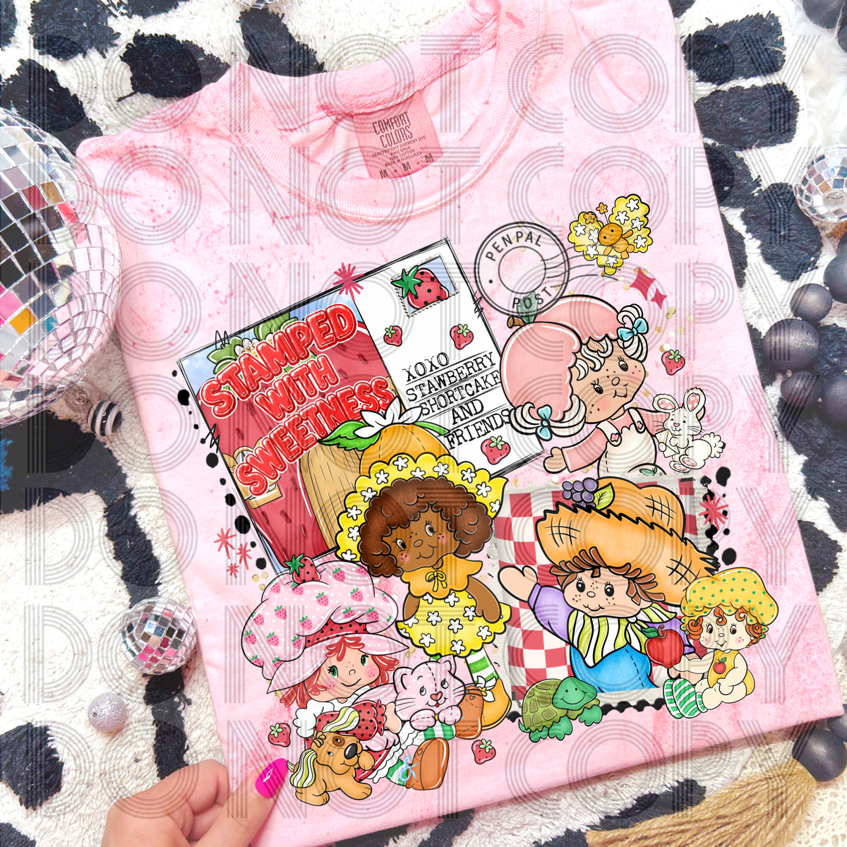 Shortcake and friends pen pal (Renewed) DTF Transfer