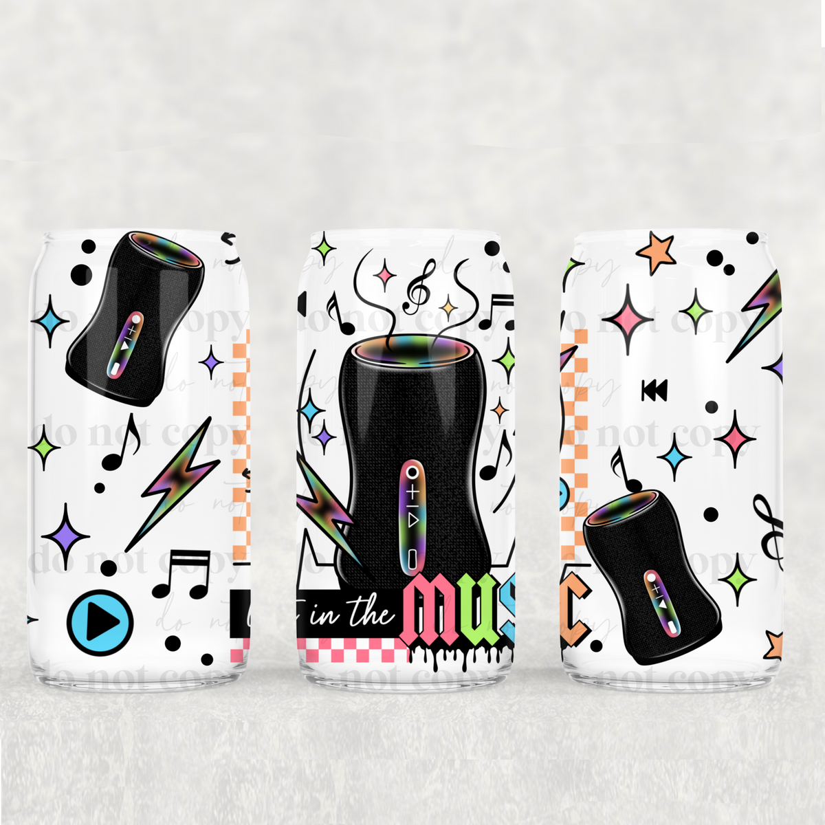 1498 lost in the music (CSC) UV DTF WRAP