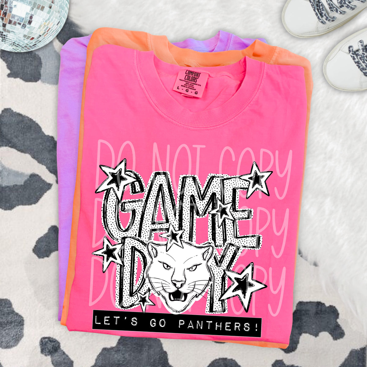 Game Day Let's Go Panthers (PHDC) DTF Transfer