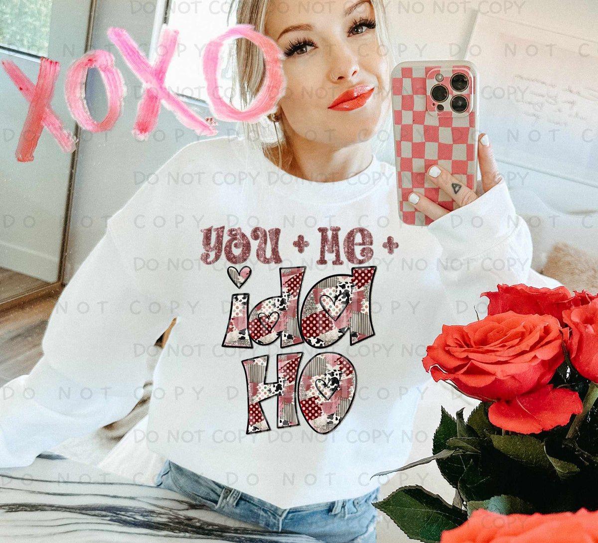 You + Me + Idaho (Caplinger) 78002 DTF Transfer