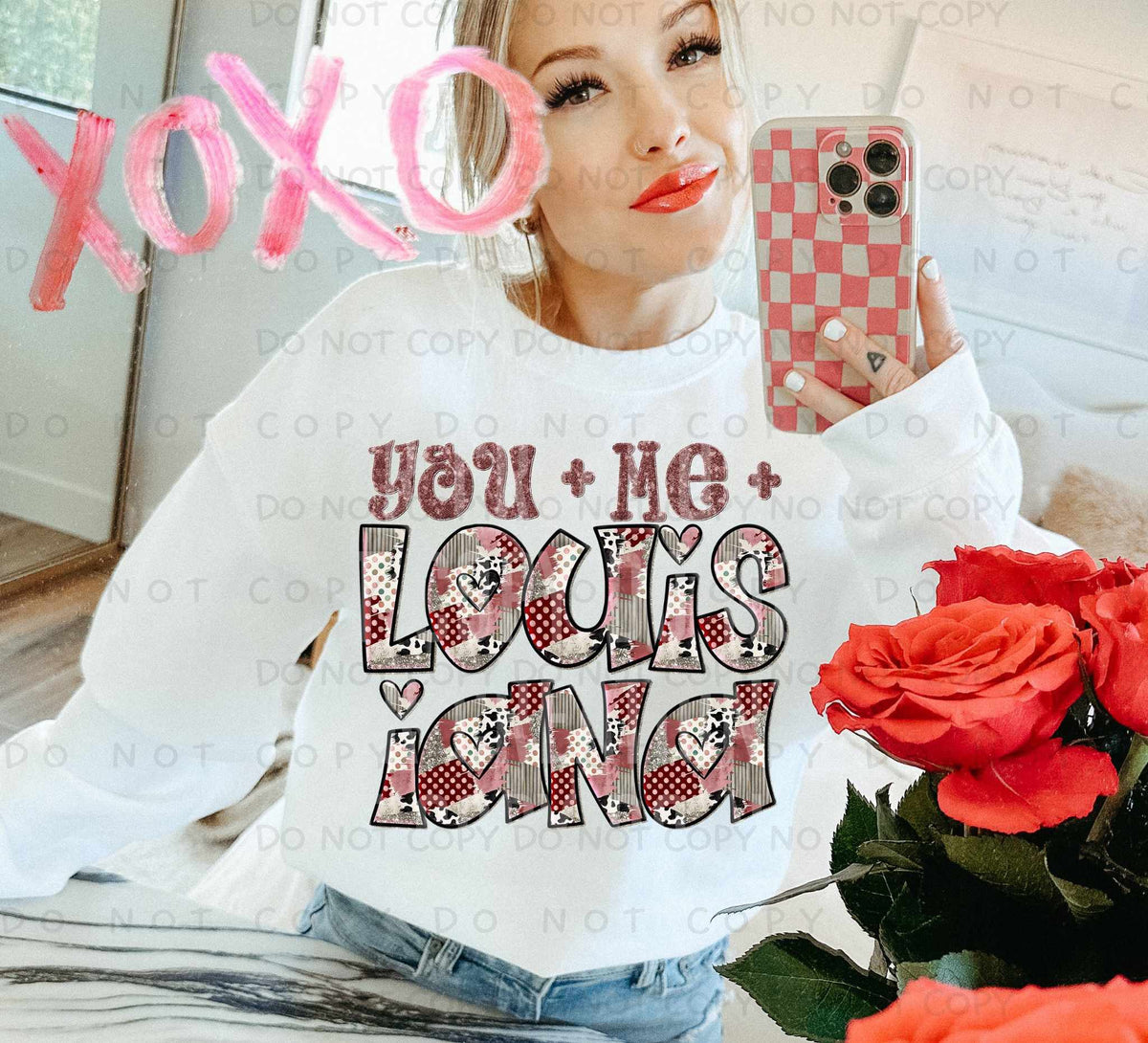 You + Me + Louisiana (Caplinger) 78005 DTF Transfer