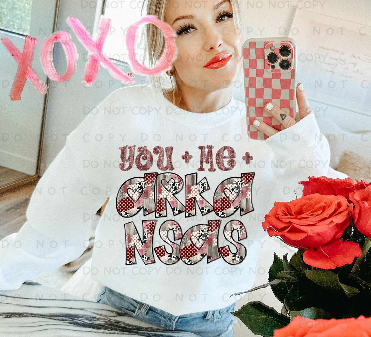 You + Me + Arkansas (Caplinger) 78021 DTF Transfer