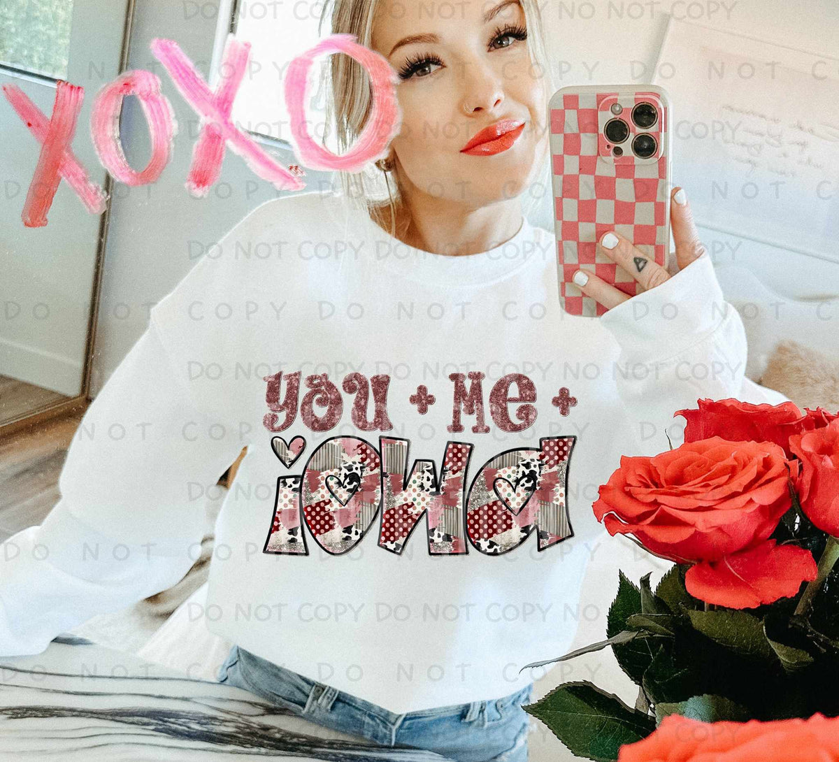 You + Me + Iowa (Caplinger) 78028 DTF Transfer