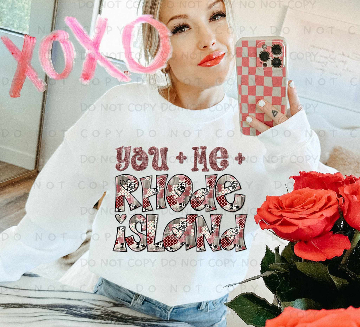 You + Me + Rhode Island (Caplinger) 78031 DTF Transfer