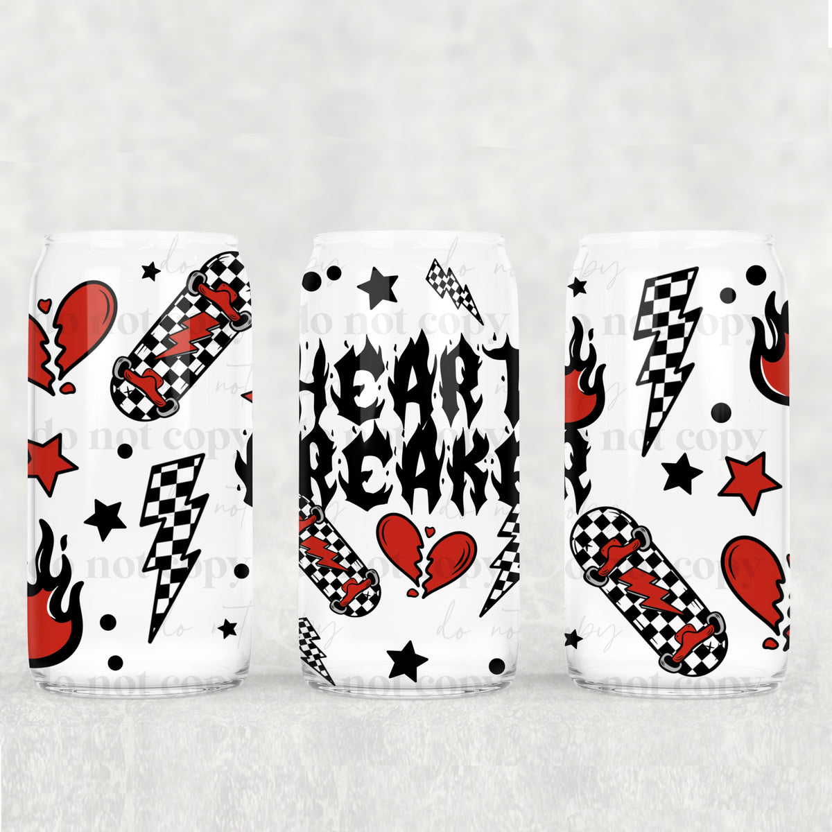 1576 heart breaker (CSC) UV DTF WRAP