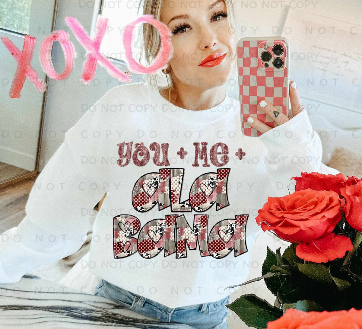 You + Me + Alabama (Caplinger) 78044 DTF Transfer