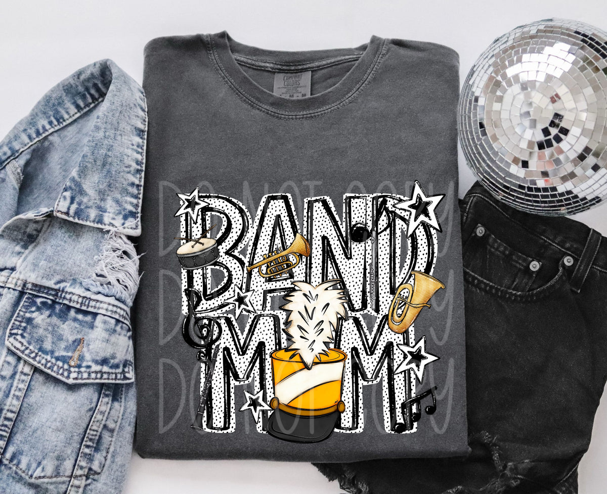 Band mom yellow (PHDC) DTF Transfer