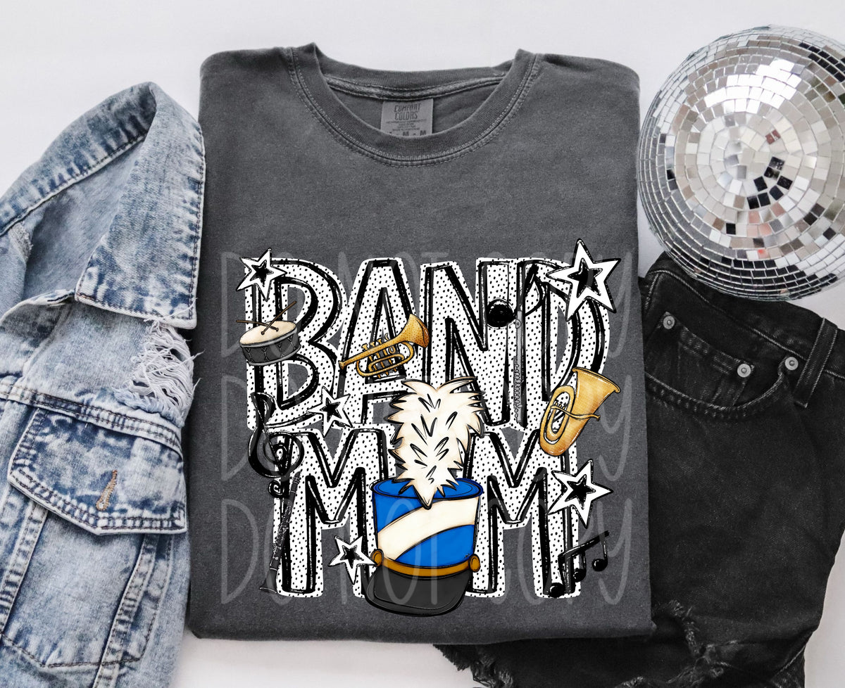 Band mom blue (PHDC) DTF Transfer