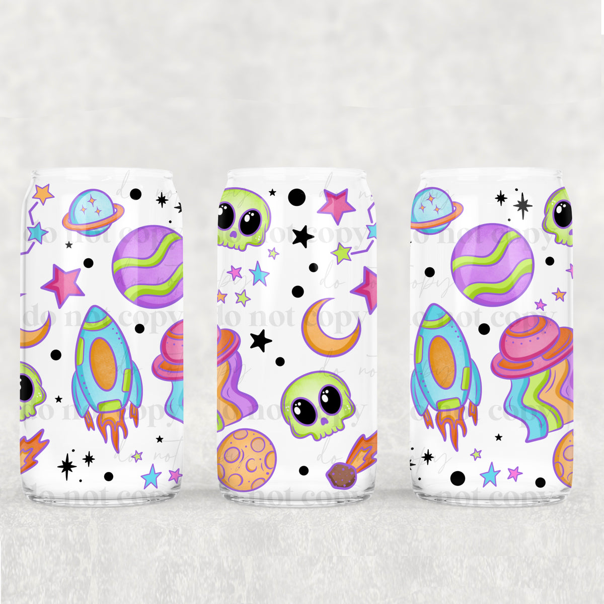 1625 aliens girl (CSC) UV DTF WRAP