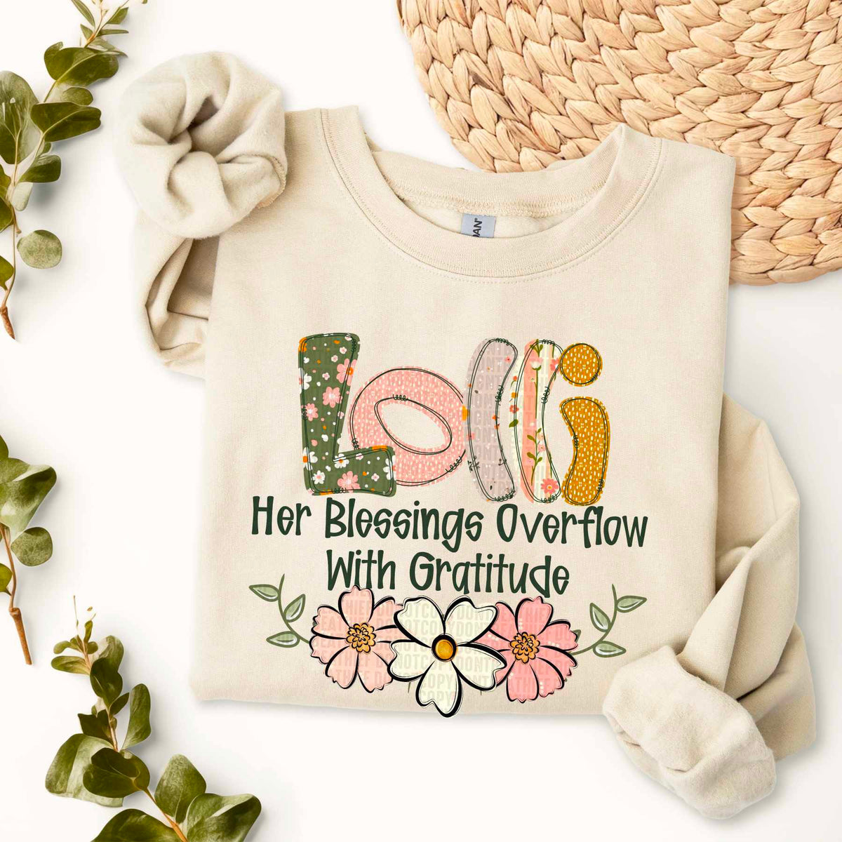 Lolli Her Blessings Overflow With Gratitude (SDD) 78072 DTF Transfer