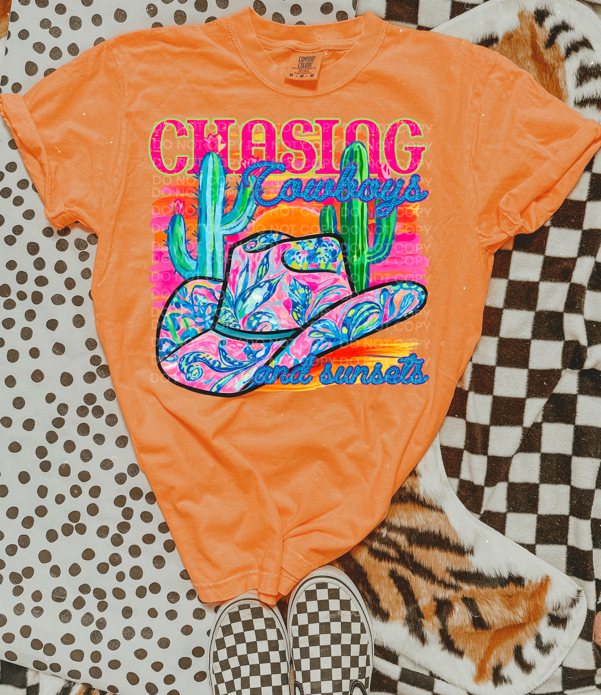 Chasing cowboys and sunsets (SCG) DTF transfer