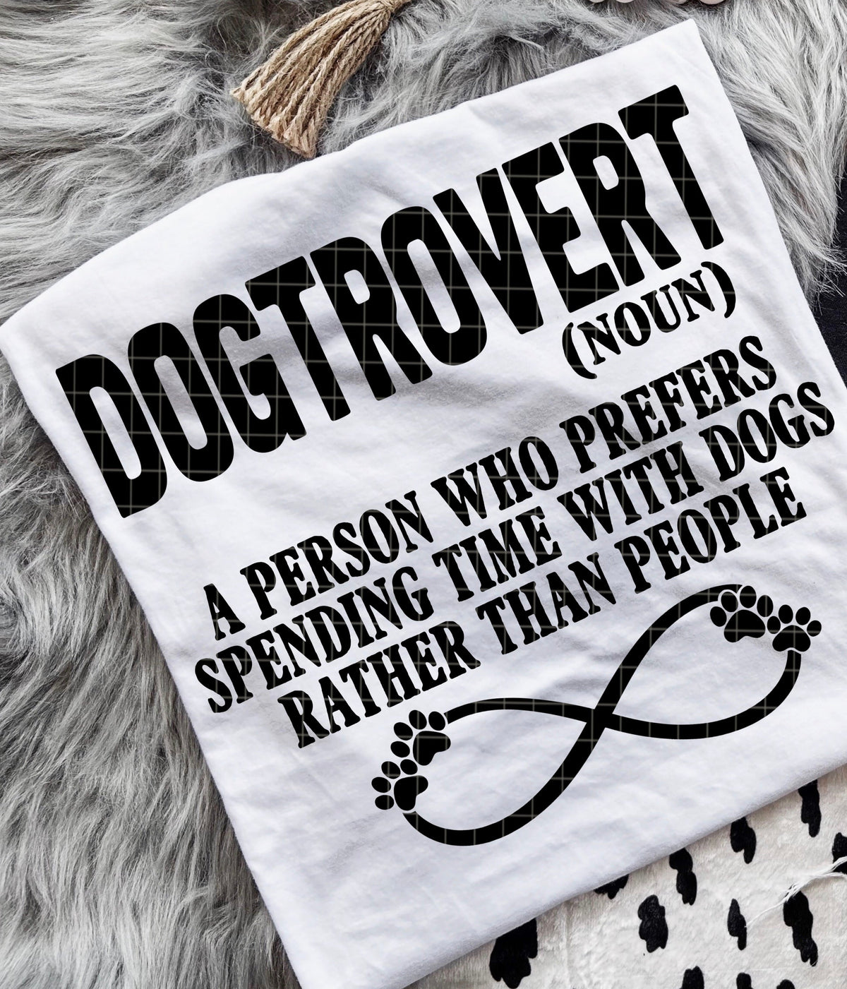 Dogtrovert BLACK (DD) DTF Transfer