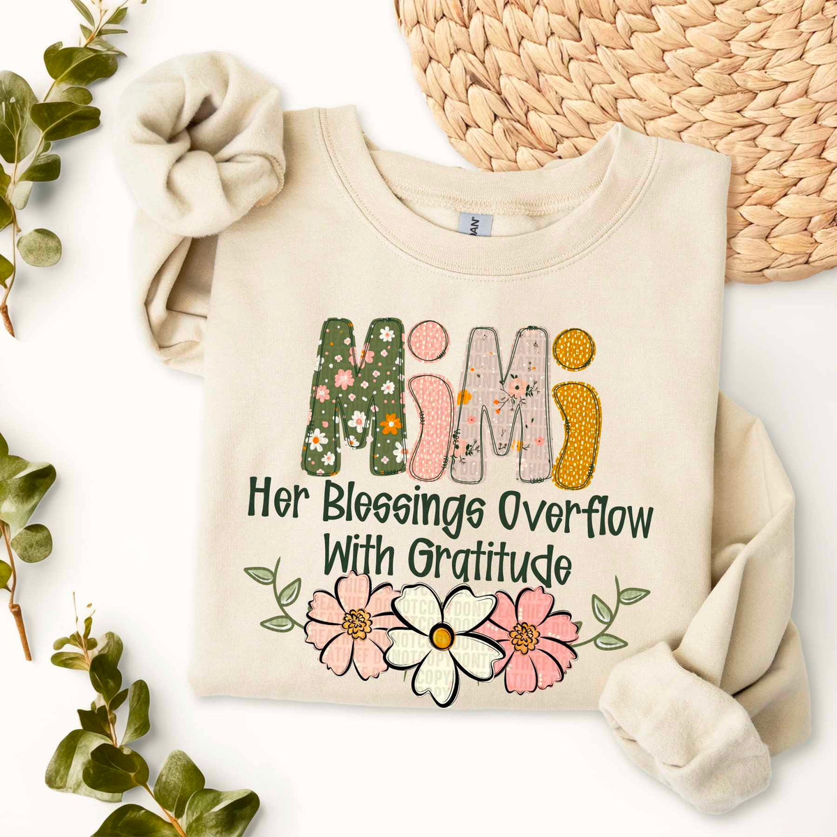 MIMI Her Blessings Overflow With Gratitude (SDD) 78102 DTF Transfer