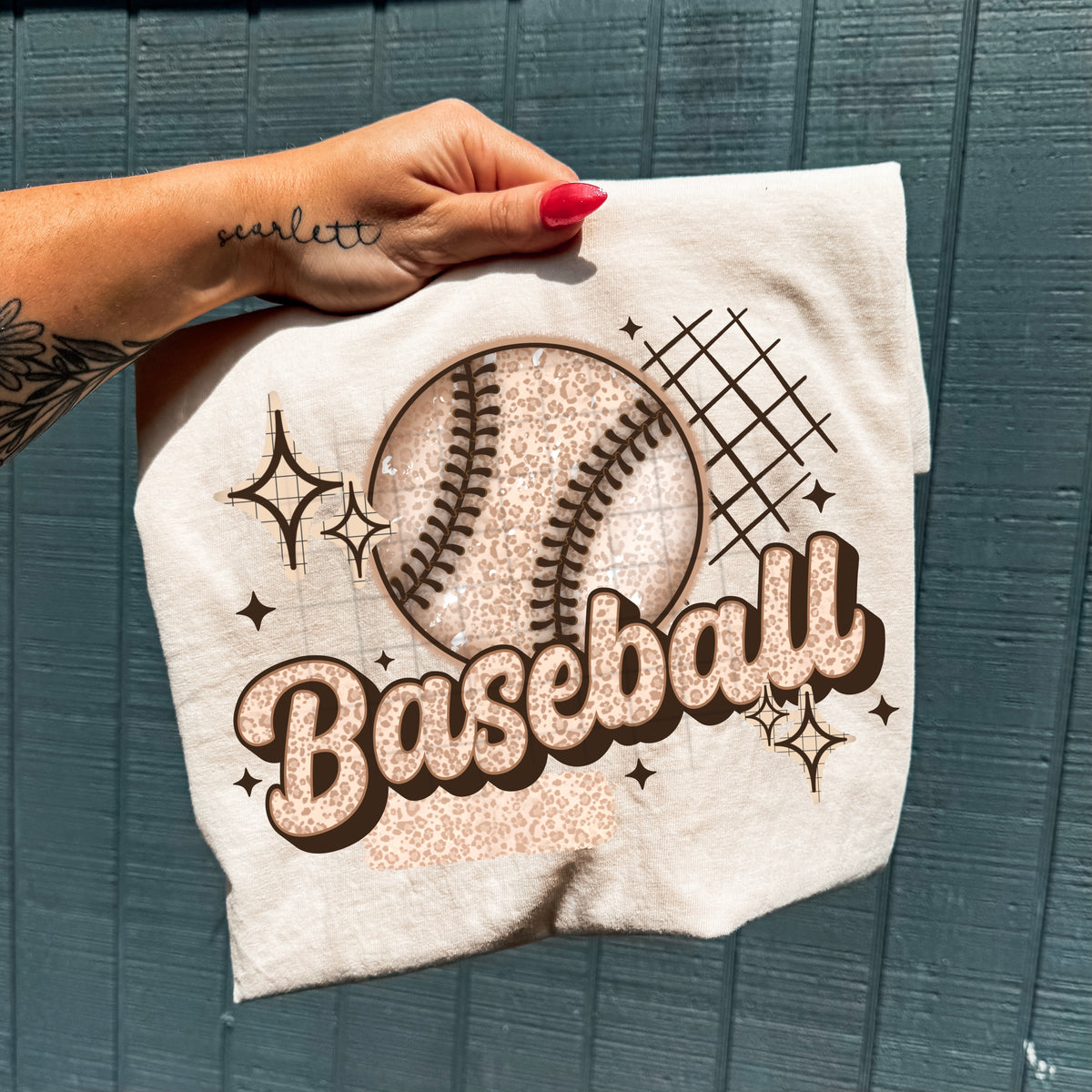 Baseball vintage with stars (CSC) DTF Transfer