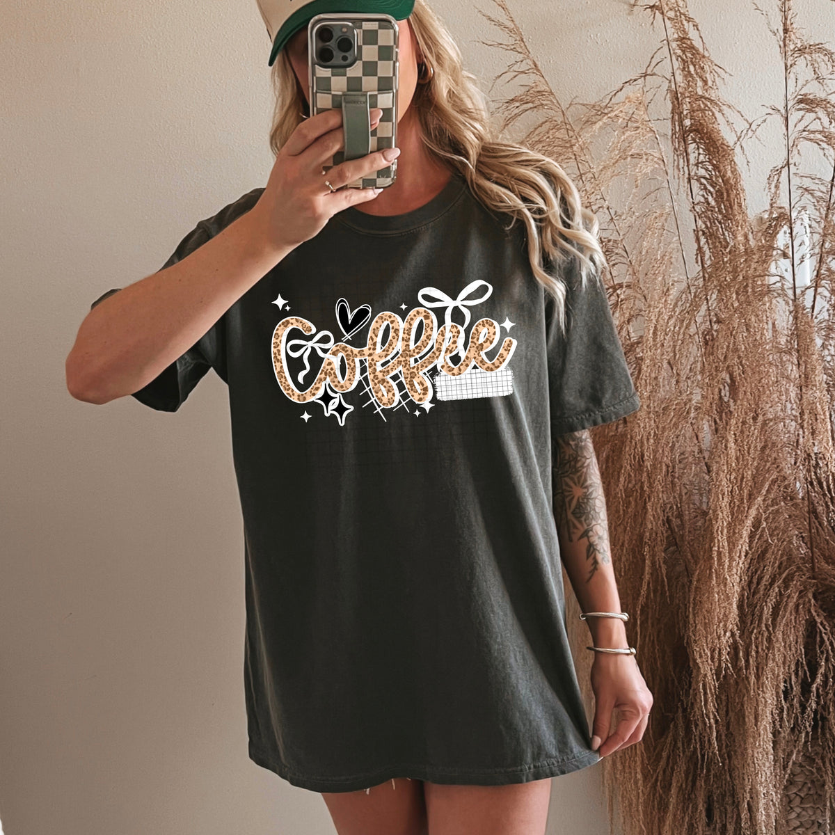 Coffee (cheetah filled) (CSC) DTF Transfer