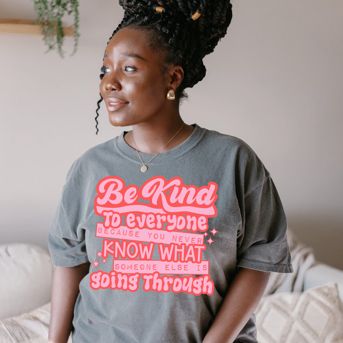 Be kind to everyone (pink) (Two Peas) DTF Transfer