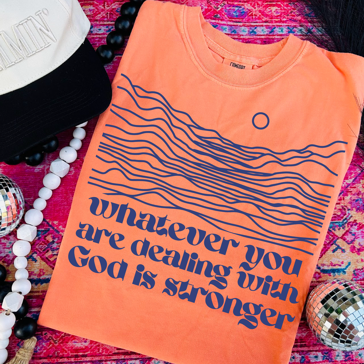Whatever you are dealing with God is stronger (Two Peas) DTF Transfer