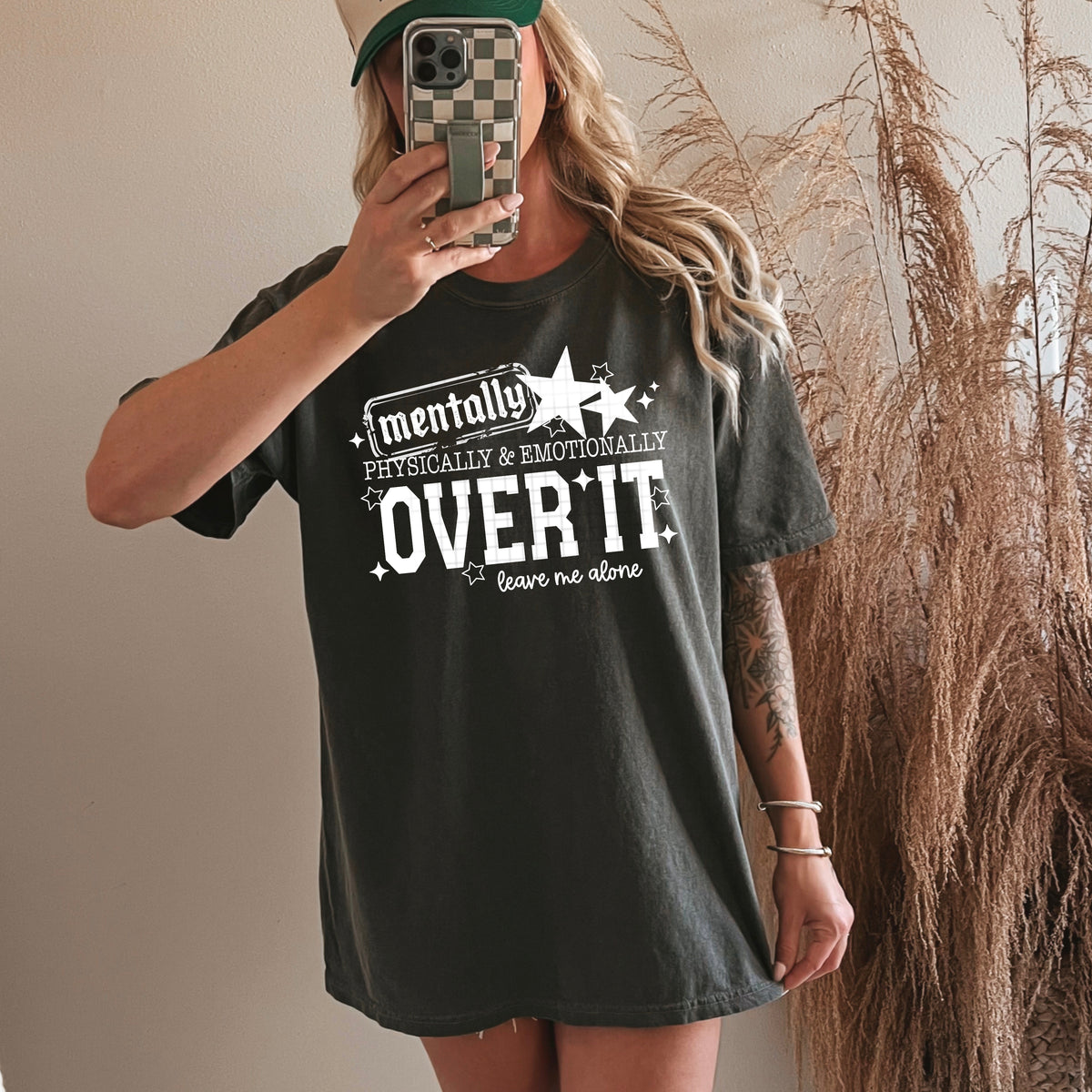 Over it leave me alone WHITE (CSC) DTF Transfer