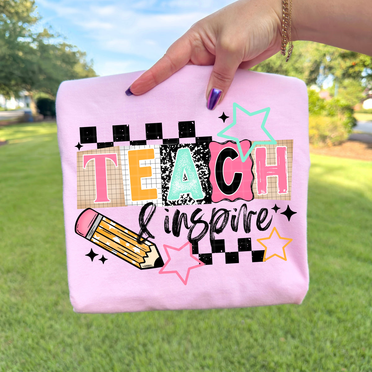 Teach and inspire with stars (CSC) DTF Transfer