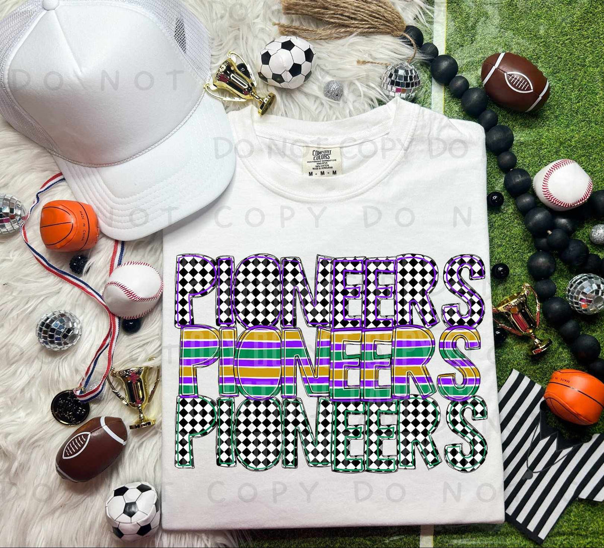 Pioneers St Patrick's Day Mascot Stacked 78151 DTF Transfer