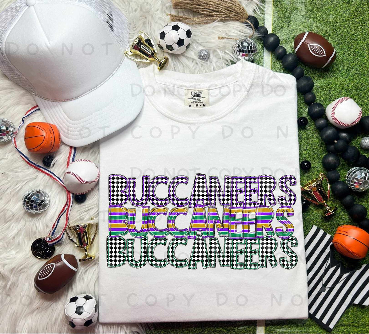 Buccaneers St Patrick's Day Mascot Stacked 78172 DTF Transfer