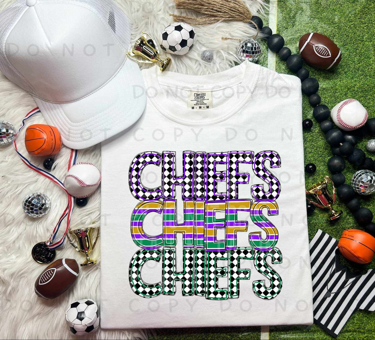 Chiefs St Patrick's Day Mascot Stacked 78175 DTF Transfer