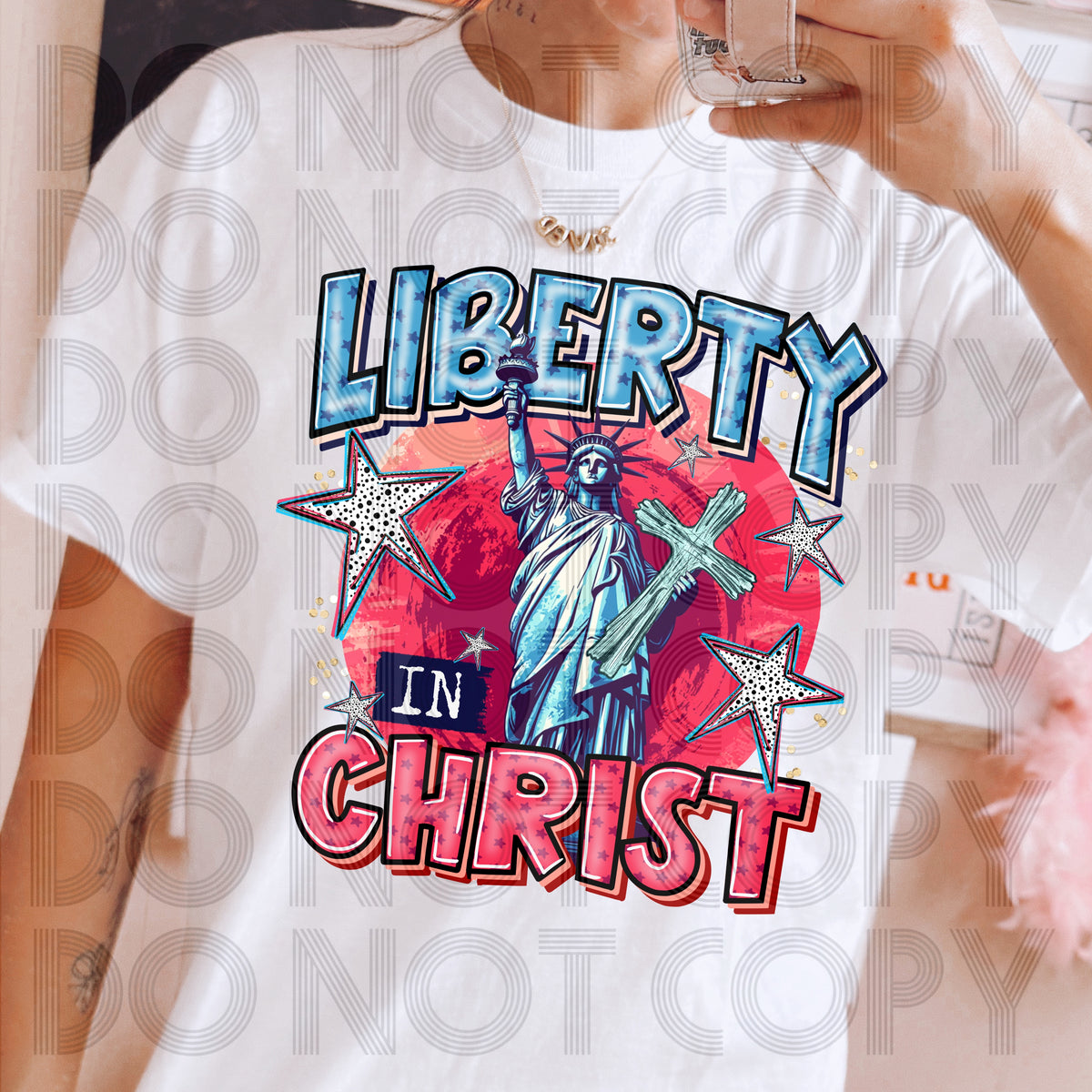 Liberty in Christ 103792 DTF transfer