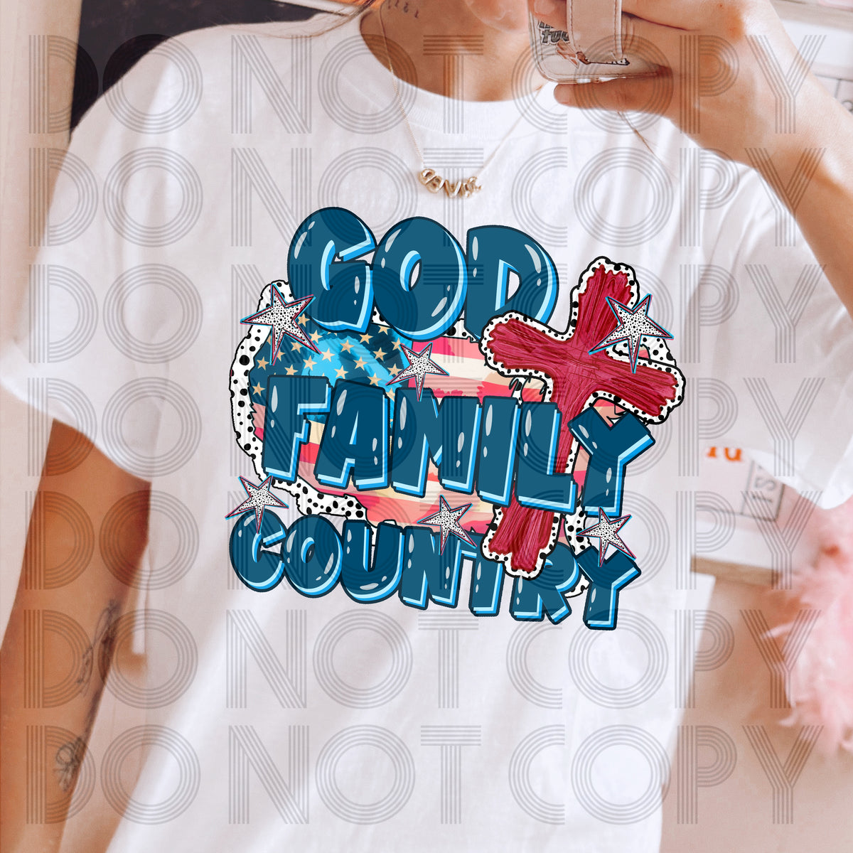 God Family Country 103793 DTF transfer