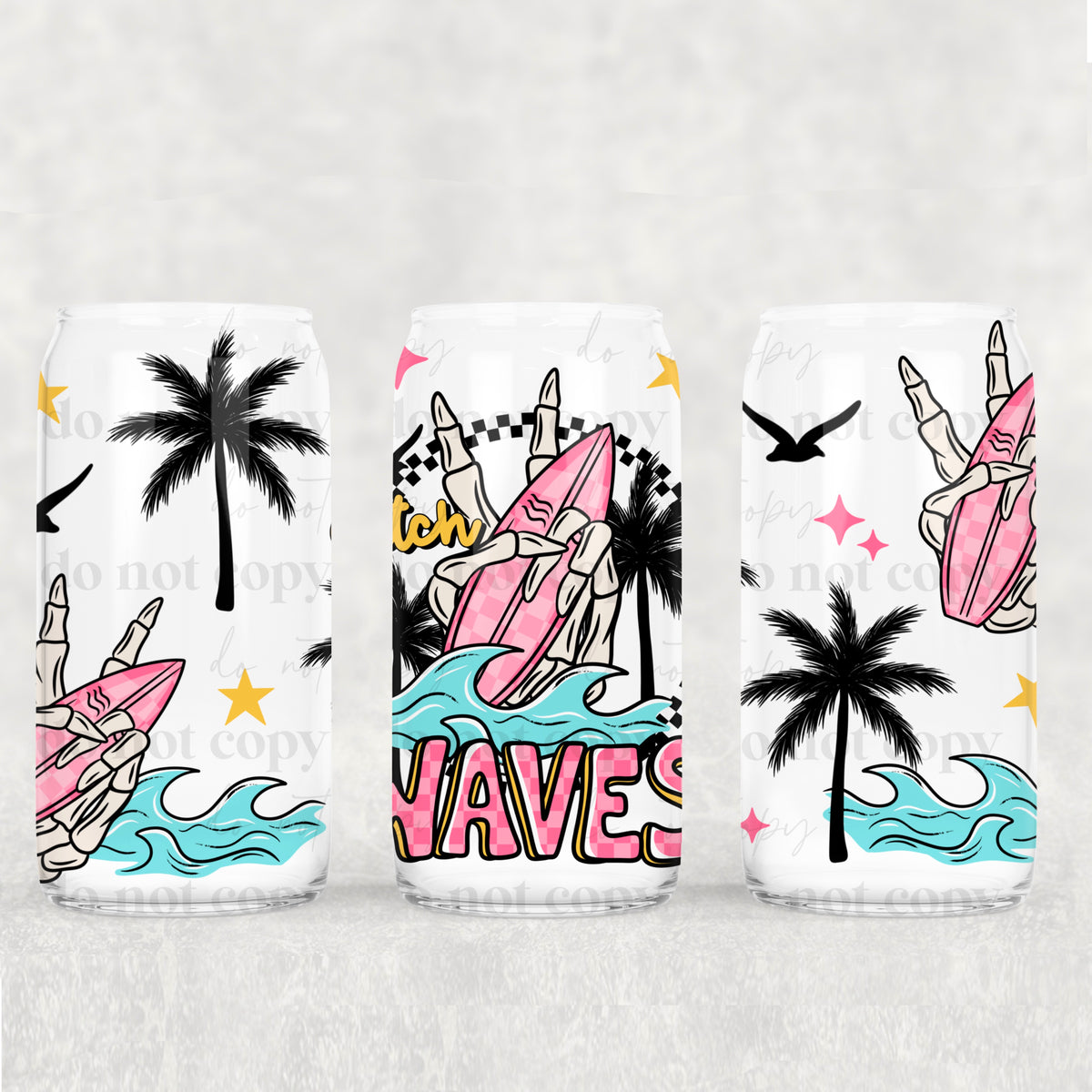 1871 catch waves (CSC) UV DTF WRAP